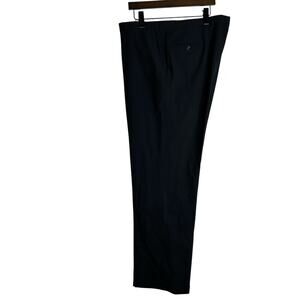Christian Dior Monsieur Dress Pants Mens Black Flat Front Slacks Trousers 44x33